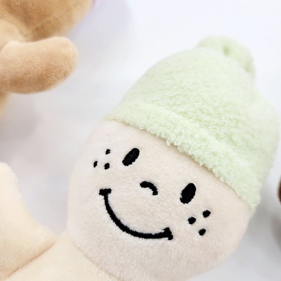 Creative Minds Multicultural Soft Baby Dolls with Hats Lot Of 3 Plush Diverse 9" - Picture 3 of 6